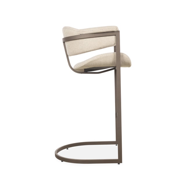 Mid-Century Modern Ten Barstool by Fabian Pellegrinet Conte For Sale - Image 3 of 5