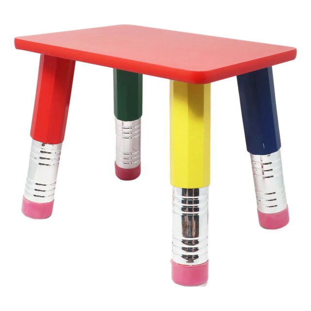 Vintage 1980s Pierre Sala Pencil Stool For Sale