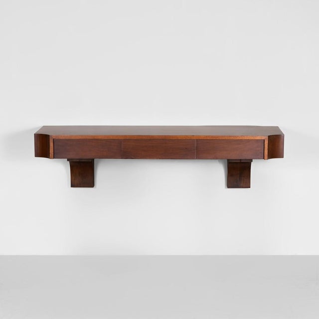 Wood Suspended Wooden Console from Acerbis, 1970s For Sale - Image 7 of 7