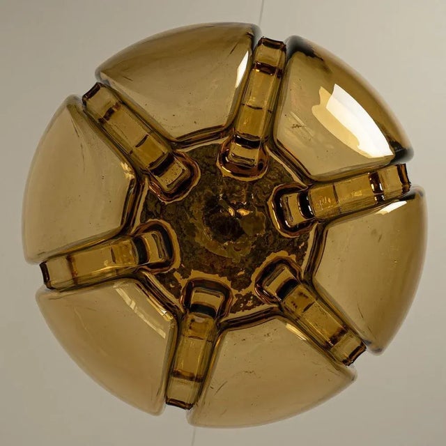 1970s Glass Bowl Pendant Light from Mazzega, Italy, 1970s For Sale - Image 5 of 18
