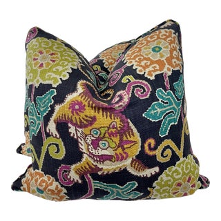 Tibetan Tiger 22" Pillows-A Pair For Sale
