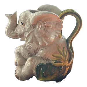 Vintage Fitz and Floyd Cape Town Elephant Pitcher