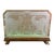 Mid 20th Century Art Deco Etched Glass Fireplace Screen With Brass Base For Sale