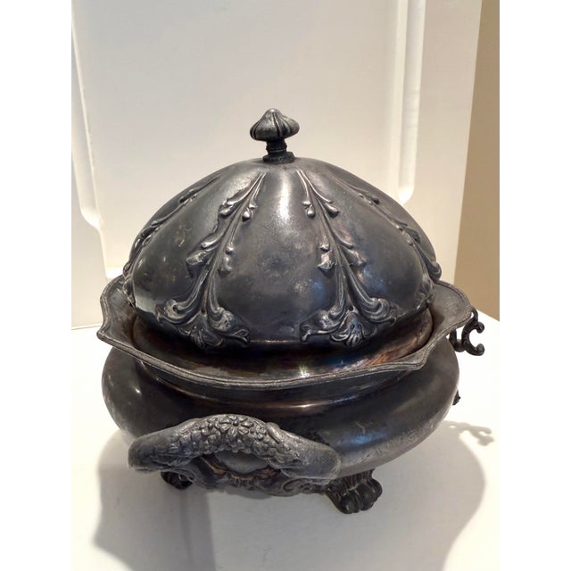 19th Century Victorian Quadruple Silver Plate Serving Pieces - Set of 3 For Sale - Image 14 of 15