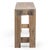 Salvaged wood beam console table with a substantial silhouette, weathered texture, and naturally aged character. Thick...