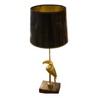 Bronze Toucan Table Lamp by Duval Brasseur, 1970 For Sale