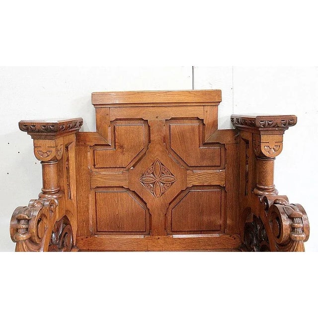 Solid Oak Church Stall For Sale - Image 6 of 18