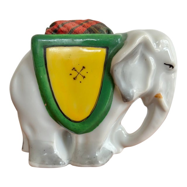 Antique Circus Elephant Pin Cushion For Sale