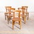 Brown Vintage Double Bar Back Dining Chairs, 1950s, Set of 5 For Sale - Image 8 of 8