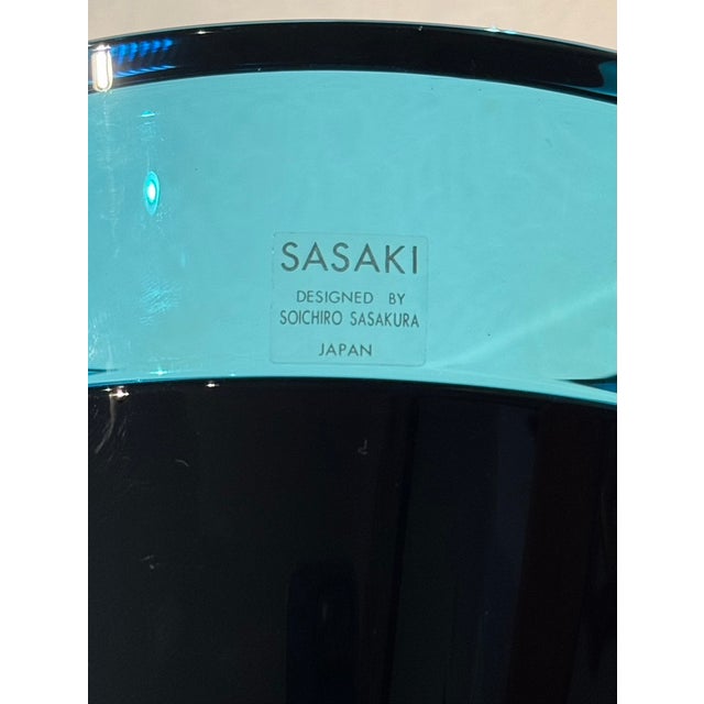 Soichiro Sasakura Postmodern Glass Vase For Sale - Image 9 of 9