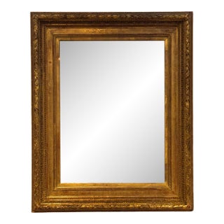 19th Century Carved and Gilt Wood Wall Mirror For Sale