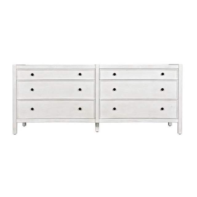 Not Yet Made - Made To Order NOIR Hampton 6 Drawer Dresser, White Wash For Sale - Image 5 of 11