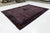 Antique Chinese Art Deco Rug Plum Purple Wool Floral & Bird Motif 9x12 For Sale - Image 10 of 11