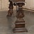 Mid Century Spanish Walnut Sofa Table ~ Console With Hand Forged Iron Stretcher For Sale - Image 15 of 18