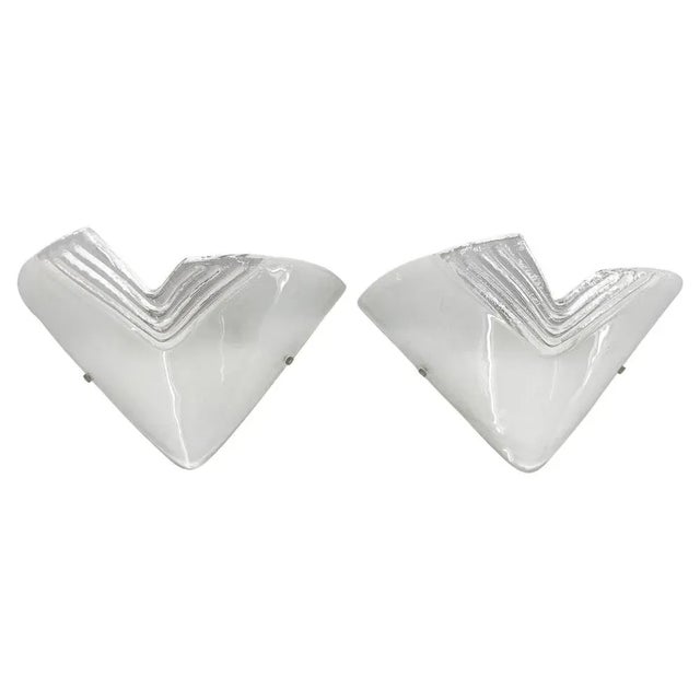 Murano Glass Wall Lights, Italy, 1960s, Set of 2 For Sale - Image 9 of 9