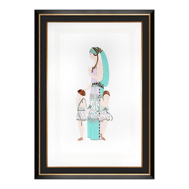 1997 Motherhood Embossed Serigraph Erté For Sale