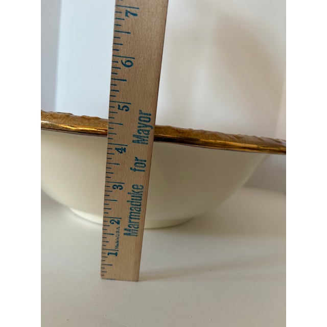 Rs Prussia Antique Lily of the Valley Porcelain Pitcher & Basin Set With Gilt Embossing For Sale - Image 10 of 10