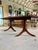 Antique Traditional American Banded Mahogany Dinner Table With 2 Leaves, 68"Length/108"l With Leaves, Double Pedestal For Sale - Image 14 of 15