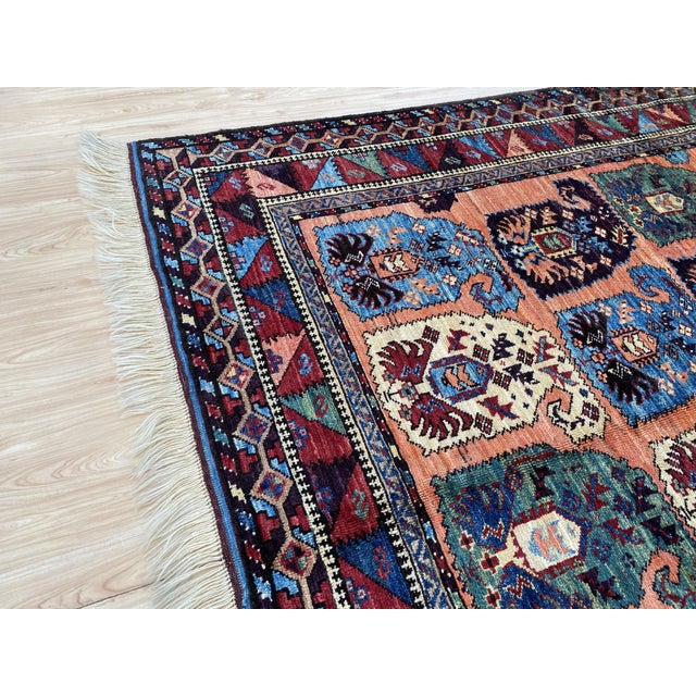 Textile Vintage Serab Wool Rug, Boteh Design For Sale - Image 7 of 9