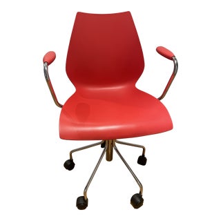 Kartell Maui Red Swivel Chair (Reg. $600+) For Sale