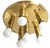 1970s Mid-Century Modern Brass Ceiling Lights with Glass Globes from TZ Leuchten, Germany, 1980s, Set of 2 For Sale - Image 5 of 11