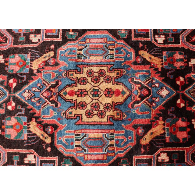 Antique Persian Nahavand Rug With All-Over Sub-Geometric Tribal Design For Sale In Atlanta - Image 6 of 12