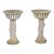 English Stone Faux Tree Trunk Garden Planters - Pair For Sale