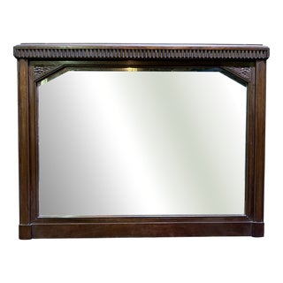 Art Deco Mirror in Walnut Frame For Sale