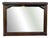 Art Deco Mirror in Walnut Frame For Sale