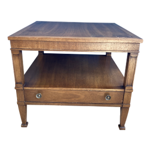 Midcentury Drexel Triune Side Table With Drawer