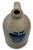 Blue Very Nicely Blue Decotated Small 1 Gallon Size Antique New England American Region Stoneware Jug For Sale - Image 8 of 18