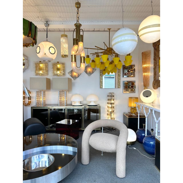 Brass Chain Pendant Murano Glass by Aldo Nason for Mazzega Italy, 1970s For Sale - Image 11 of 11