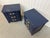 Vintage French Provincial Navy Blue Bachelor Chest Nightstands - Set of 2 For Sale In Philadelphia - Image 6 of 9