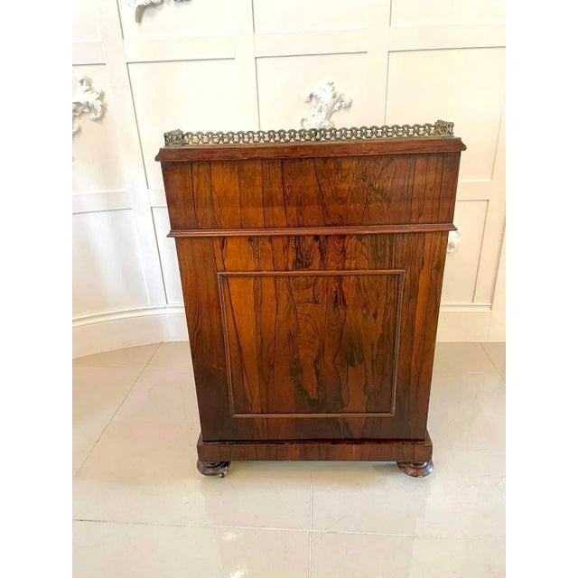 Antique Victorian Rosewood Freestanding Davenport For Sale - Image 17 of 18