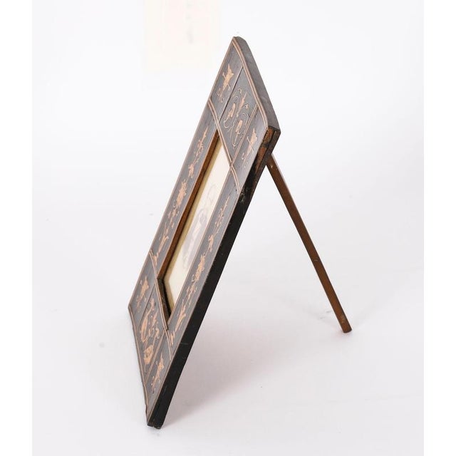 Wood Vintage Sorrento Olive Wood Rectangular Portrait Photo Frame, 1800s For Sale - Image 7 of 10