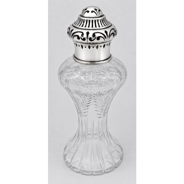 Antique American Sterling Silver and Cut Crystal Dresser Bottle, circa 1900 For Sale - Image 13 of 17