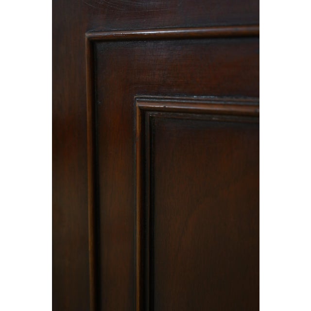 Baker Mahogany Dome Top Open Bookcase For Sale - Image 13 of 16