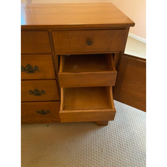 Ethan Allen Heirloom Nutmeg Maple Colonial Style 62” Shutter Door