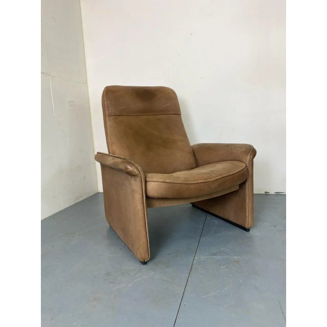 Mid-Century Modern Mid-Century Brutalist Modernist Leather Model DS50 Lounge Chair from de Sede, 1960s For Sale - Image 3 of 12