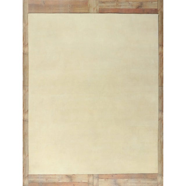Ivory Modern Style Ivory Area Rug - 08'01 X 10'00 For Sale - Image 8 of 9