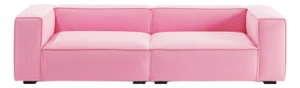 Arraigo Sofa in Pink Velvet by Moanne