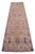 Textile Vintage Turkish Hand-Knotted Runner Rug Pink Hallway Kitchen Decor - 2′9″ × 10′ For Sale - Image 7 of 17