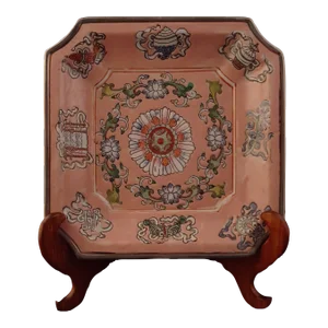 Late 19th Century Chinese Porcelain Eight Buddhist Treasures Plate