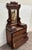 Antique Victorian Eastlake Walnut Dresser With Swivel Mirror and Marble Inlay For Sale - Image 4 of 14