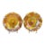 Indiana Tiara Glass Marigold Iridiscent Carnival Decorative Plate For Sale