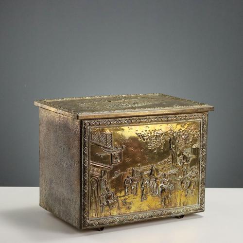 Antique Metal Trunk for Timber, United Kingdom, 20th Century For Sale - Image 16 of 16