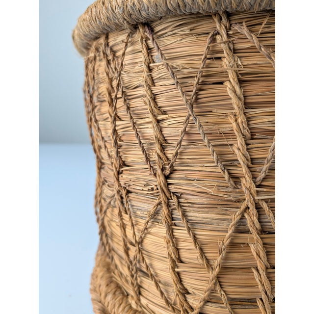 Spanish Andalusian Rustic Woven Esparto Baskets, 1960s, Set of 2 For Sale - Image 18 of 18