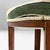 Italian Art Deco Round Ottomans in Fabric and Wood, 1930s, Set of 2 For Sale - Image 14 of 15