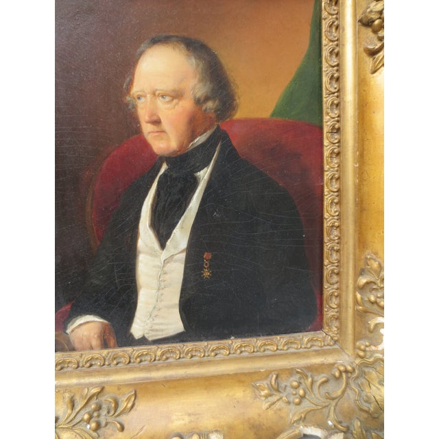 Antique Portrait British Gentleman Portrait For Sale - Image 9 of 10