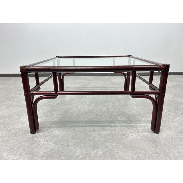Mid-Century Modern Bamboo Low Table from Gervasoni, 1970s For Sale - Image 3 of 9